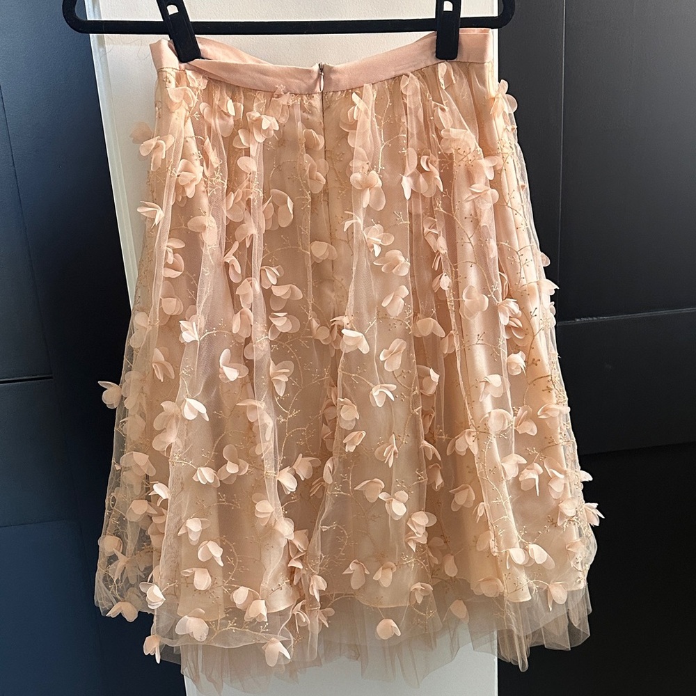 EVA FRANCO SZ 8 Elegant Floral Embellished pink/rose Skirt - Picture 2 of 9